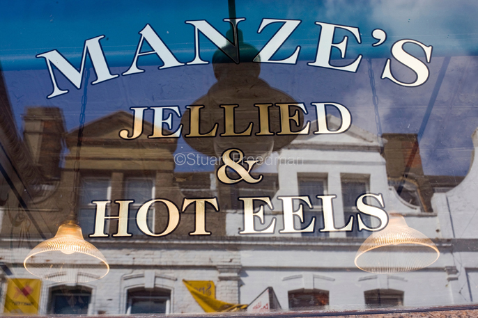 UK - London - Manze's Eel, Pie and Mash shop in Walthamstow, East London, 